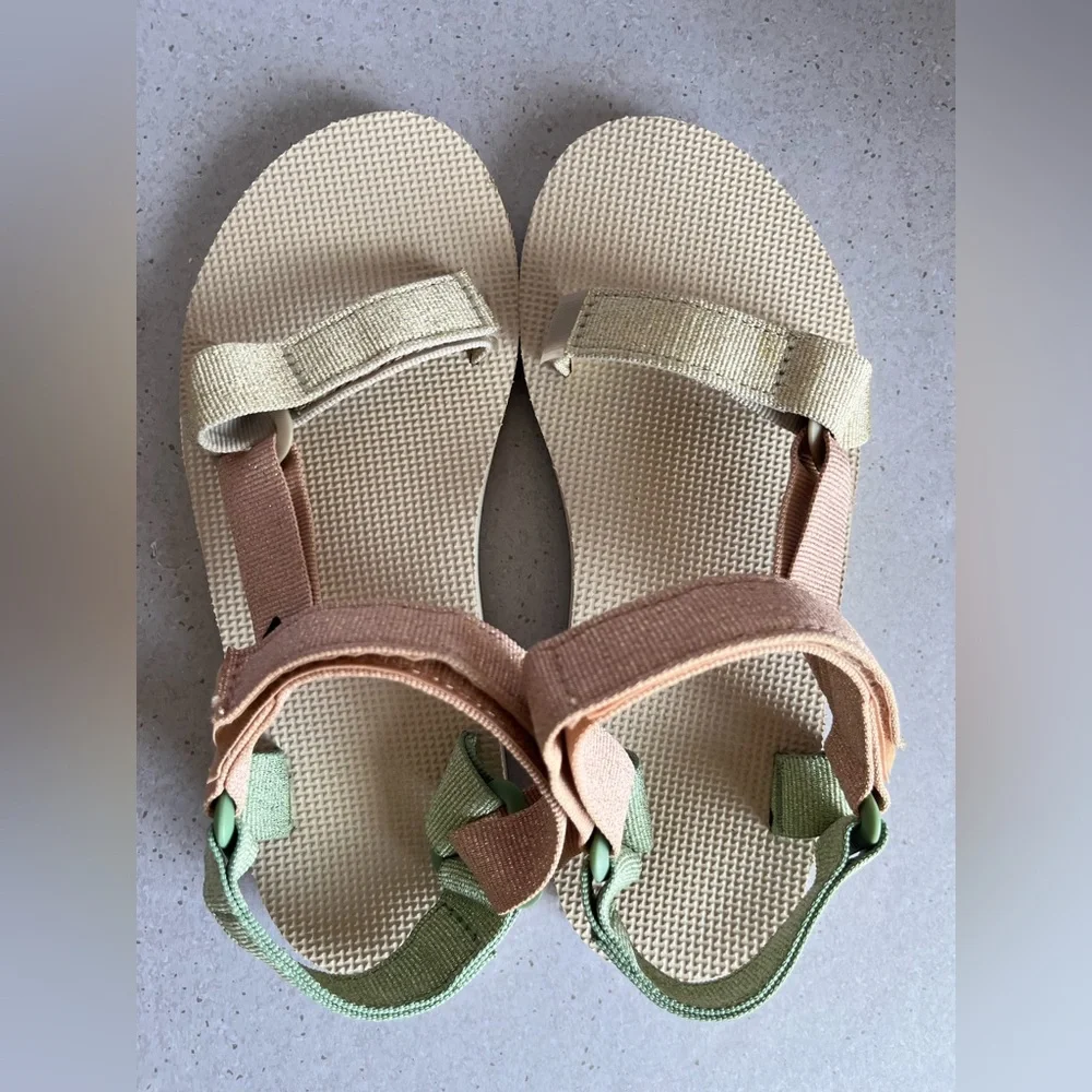 NEW Teva Original Universal Sandals 6 Metallic Clay Multi Walking Hiking Outdoor - Picture 5 of 7